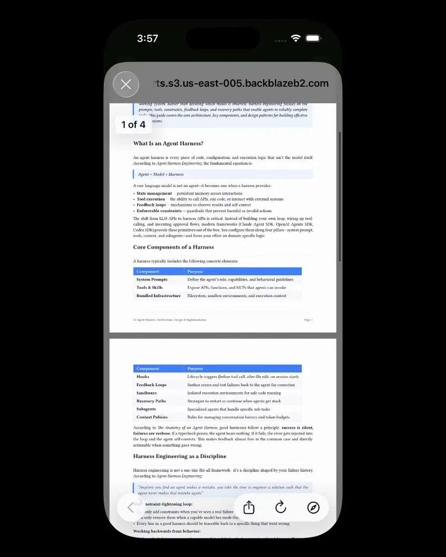A detailed report generated from a saved article in Linkwise Creator Mode