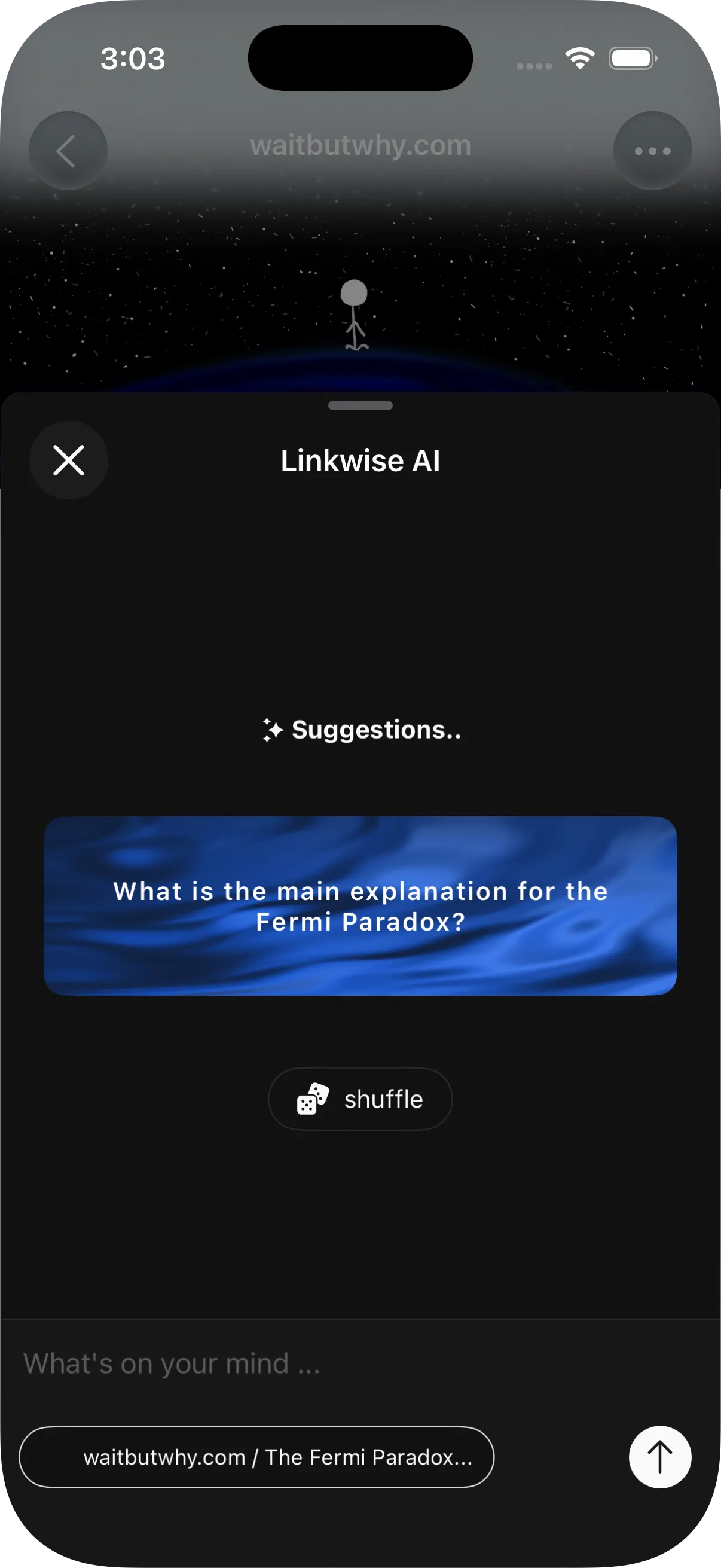 Intelligent conversation starters suggestions