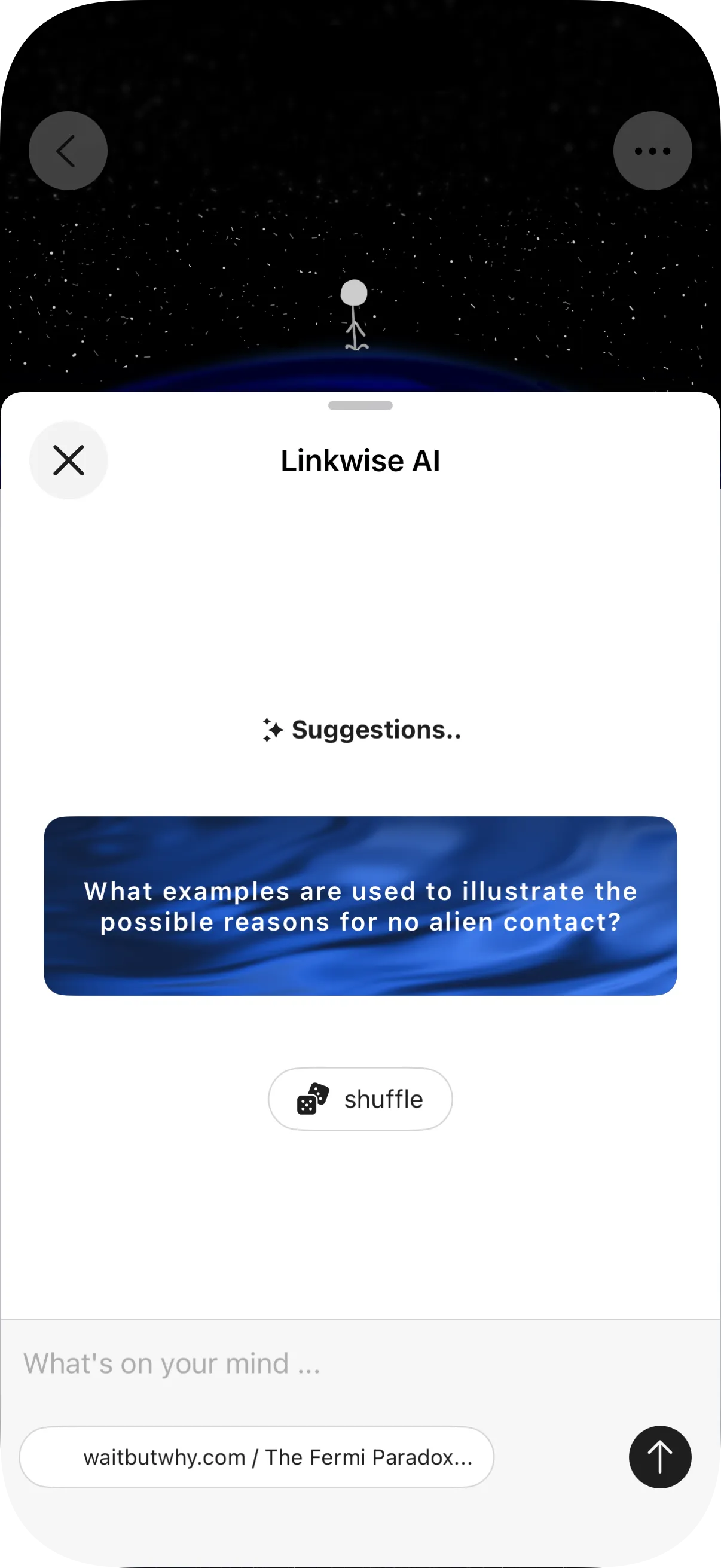 Intelligent conversation starters suggestions